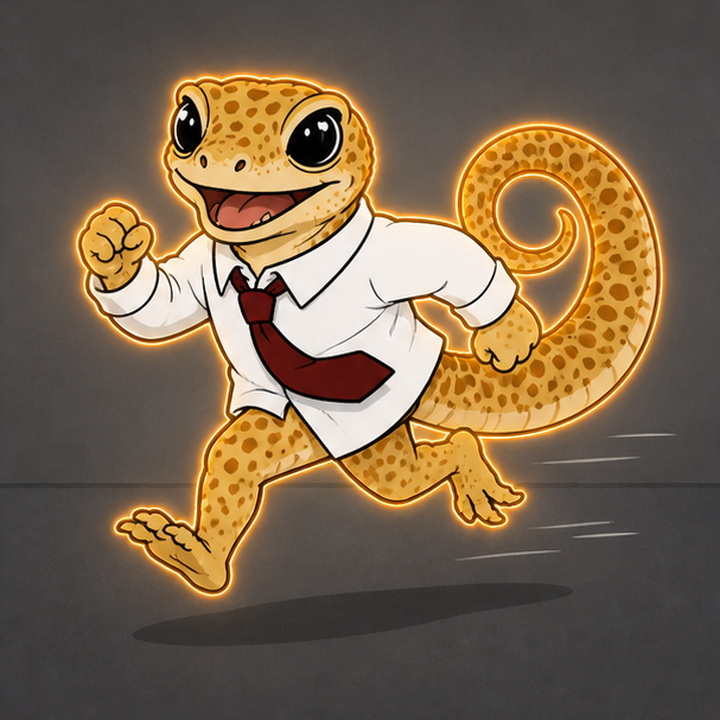 Gecko running
